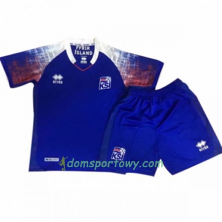 Koszulka Islandia Dziecięcy Domowe Koszulki Piłkarskie Mistrzostwa Świata 2018